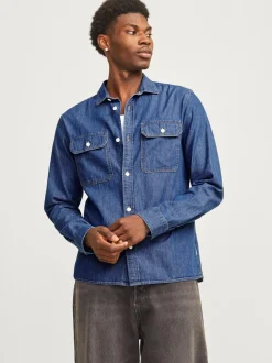 Travis Skjorte, Medium Blue Denim, M