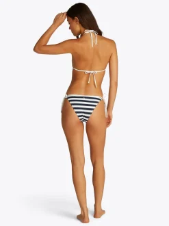 Triangle Bikinitop, Stripe Dark Night Navy/Ivory, S