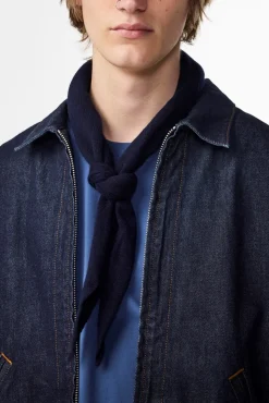 Triangle Halstørklæde, Navy Blue