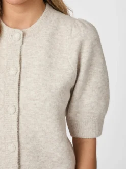 Trudy Knit Cardigan, Beige Melange, 36