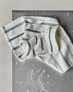 True 3-pak Vaskeklud, Off White/Black, 30x30 cm