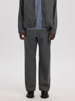 Trygve Selvedge Denim Jeans, Light Grey Denim, 34