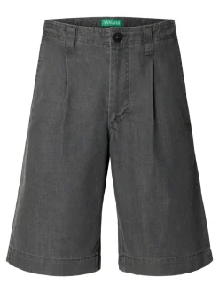 Trygve Selvedge Denim Shorts, Light Grey Denim, XL