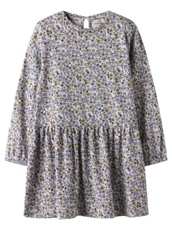 Tuline Kjole, Lilac Marble, 116 cm