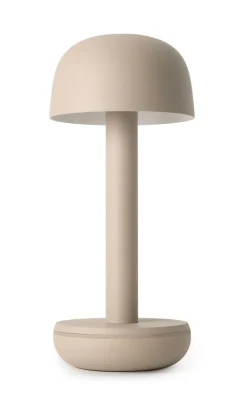 Two Bordlampe, Beige