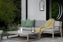 Udendørs Lanternesæt, Black/Clear, 15x34x15 cm