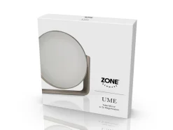 Ume Bordspejl, Taupe, Ø19 cm