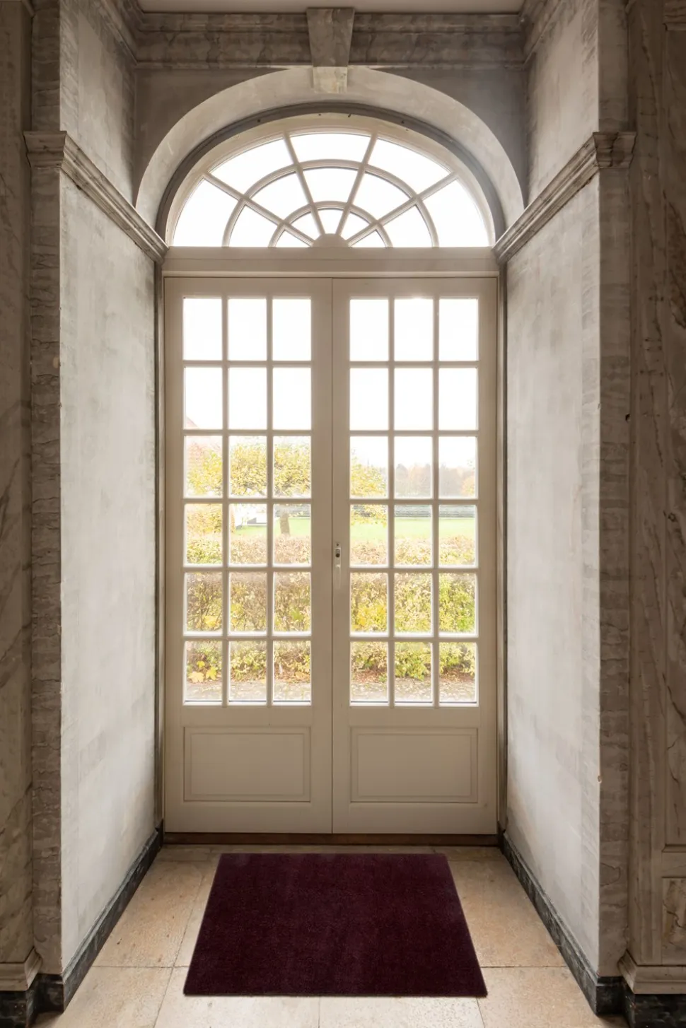 Unicolor Gulvtæppe, Bordeaux, 60x90 cm