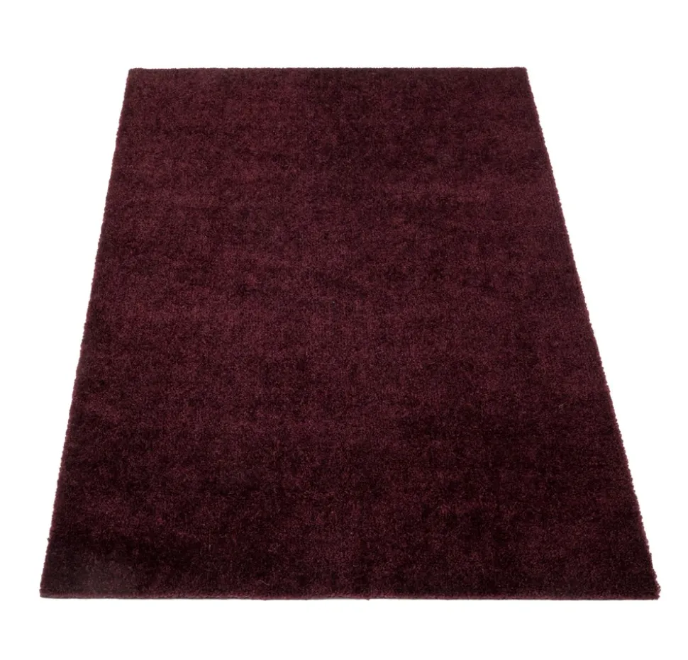 Unicolor Gulvtæppe, Bordeaux, 60x90 cm
