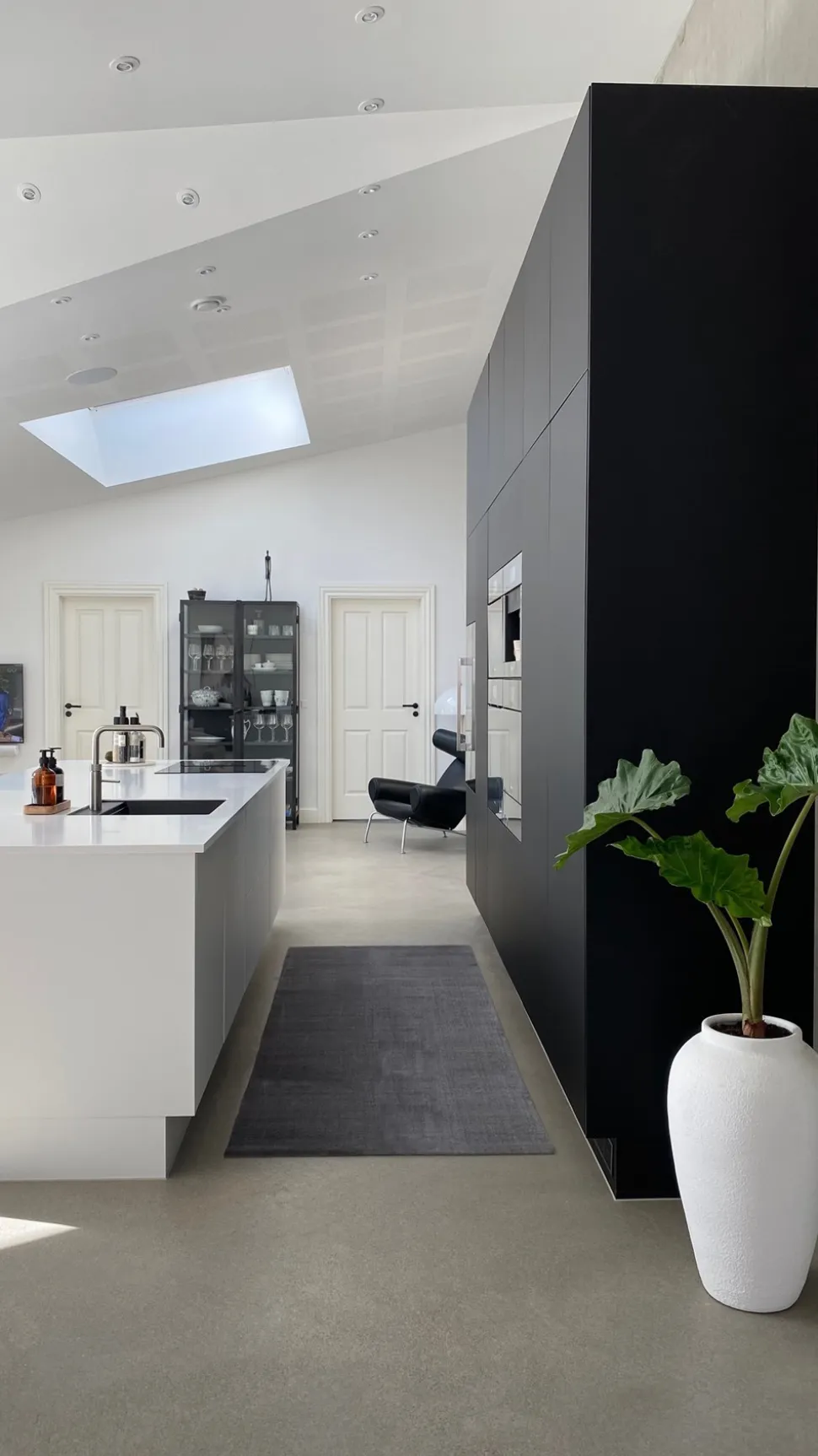 Unicolor Gulvtæppe, Steelgrey, 90x200 cm