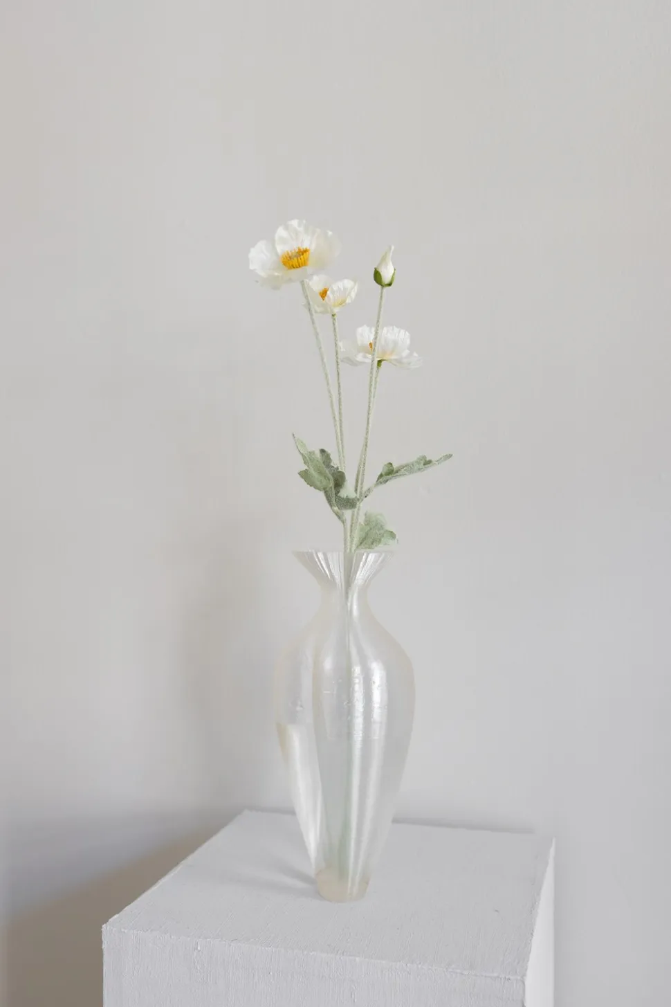 Valmue Kunstig Blomst, Cream