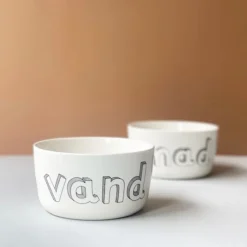 Vandskål, Hvid/Sort