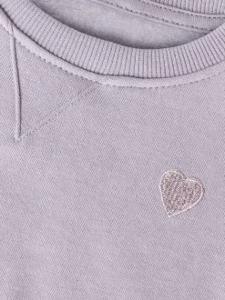 Vima Sweatshirt, Lavender Gray, 104 cm