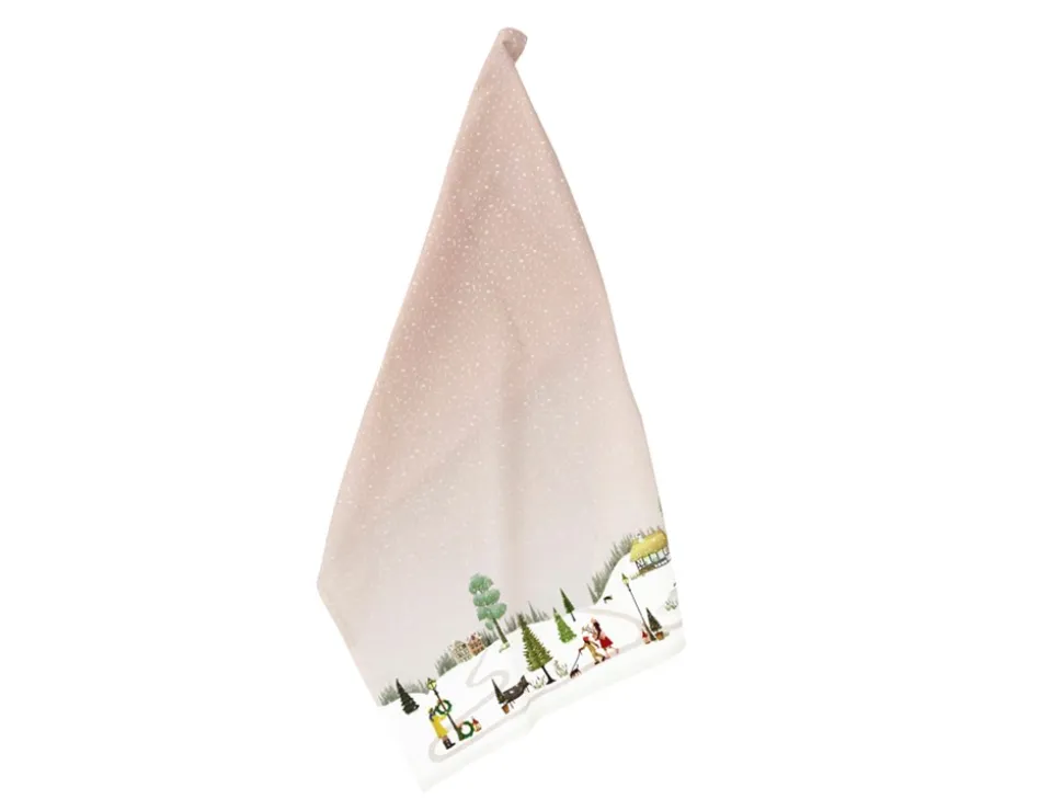 Vinter Viskestykke, Woodrose, 50x70 cm