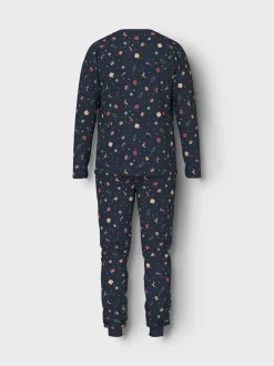 Vismas Pyjamassæt, Navy Blazer Xmas AOP, S