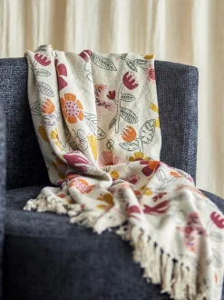 Vivelle Plaid, Multifarvet, 130x160 cm