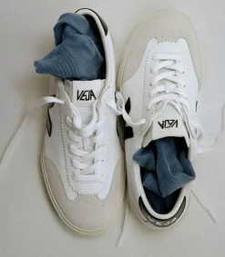 Volley Sneakers, White-Black, 39