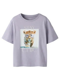 Votea T-shirt, Lavender Gray Stay Chic, 122-128 cm