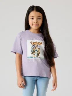 Votea T-shirt, Lavender Gray Stay Chic, 122-128 cm