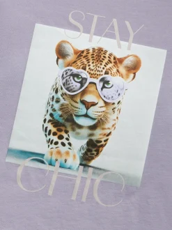 Votea T-shirt, Lavender Gray Stay Chic, 122-128 cm