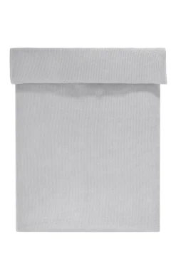 Waffle Sengetæppe, Lys Grå, 220x220 cm