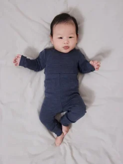 Wang Wool Needle Longjohn Leggings, Ombre Blue, 74 cm