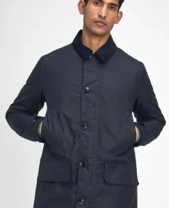 Wax Mac Frakke, Navy/Greenloch Tartan, XL