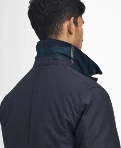 Wax Mac Frakke, Navy/Greenloch Tartan, XL