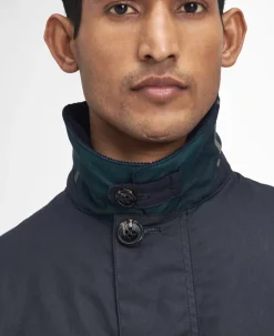 Wax Mac Frakke, Navy/Greenloch Tartan, XL