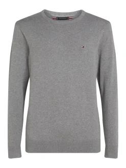 Wcc Essential Crew Neck Striktrøje, Medi Grey Heather, XL