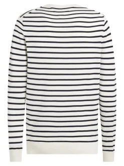 Wcc Essential Crew Neck Striktrøje, Ivory/Desert sky, XXL