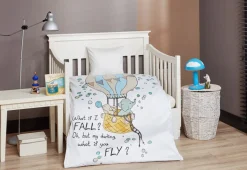 What If I Fall Juniorsengelinned, Hvid, 100x140 cm