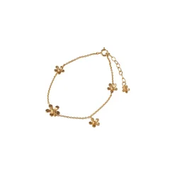 Wild Poppy Armbånd, Gold Plated, 16-19 cm