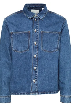 William Overshirt, Middle Blue Denim, XL