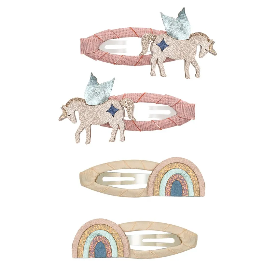 Winged Unicorn Celeste 4-pak Hårspænder