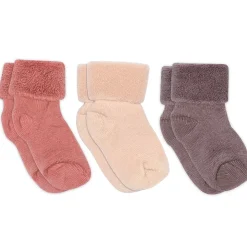 Wool Baby 3-pak Strømper, Vintage Rose, 15-16
