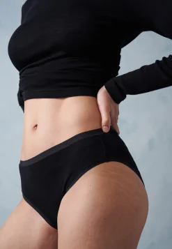 Wool Langærmet T-Shirt, Black, S