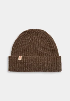 Wool Mix Beanie, Brown