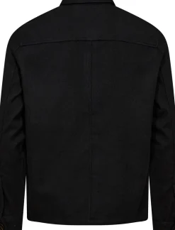 Wool Overshirt, Black, XL