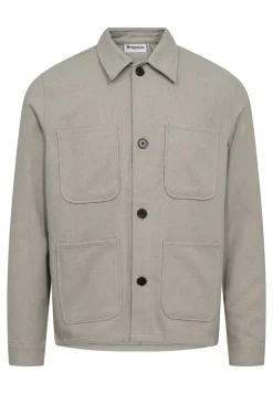 Wool Overshirt, Grey, XXL