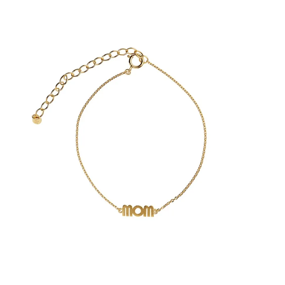 Wow Mom Armbånd, Guld, 21 cm