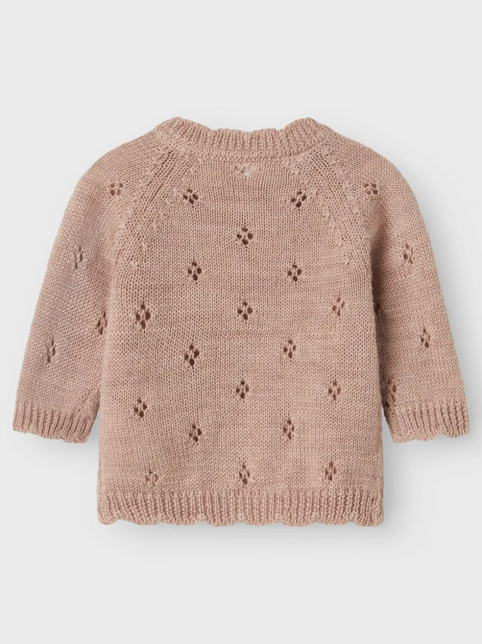 Wrilla Wool Knit Cardigan, Shadow Gray, 68 cm