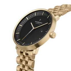 X Christopher Philosopher PH36GO5LGOBLCH Ur, Guld/Sort, 36 mm