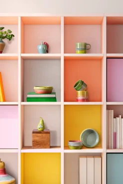 X Kimpop Krus, Yellow/Apple Green/Pink, 36 cl