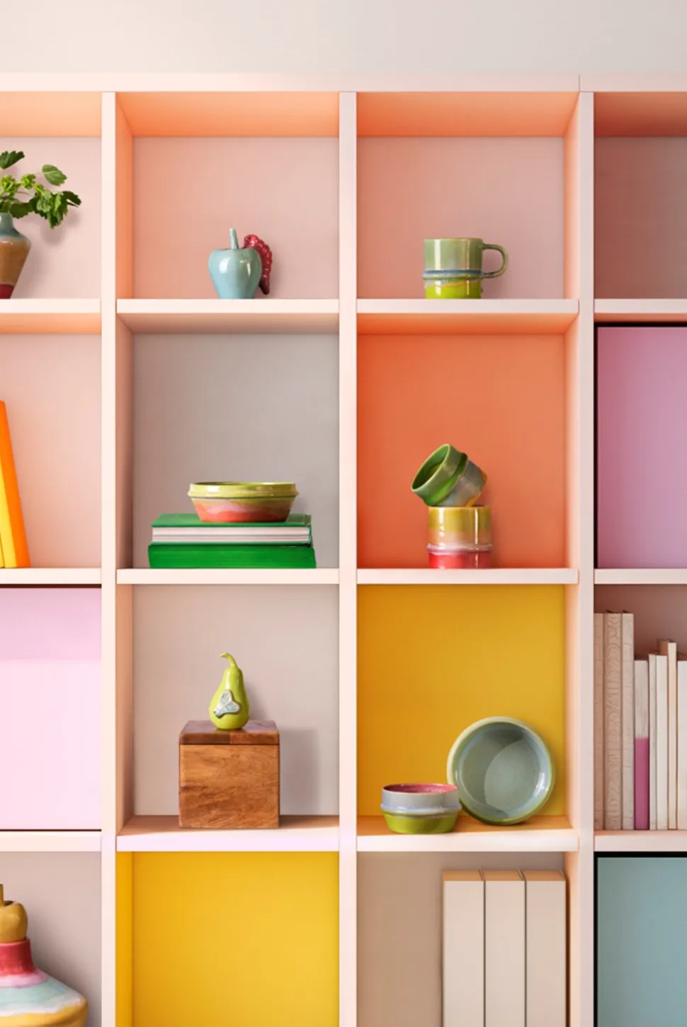 X Kimpop Krus, Yellow/Apple Green/Pink, 36 cl