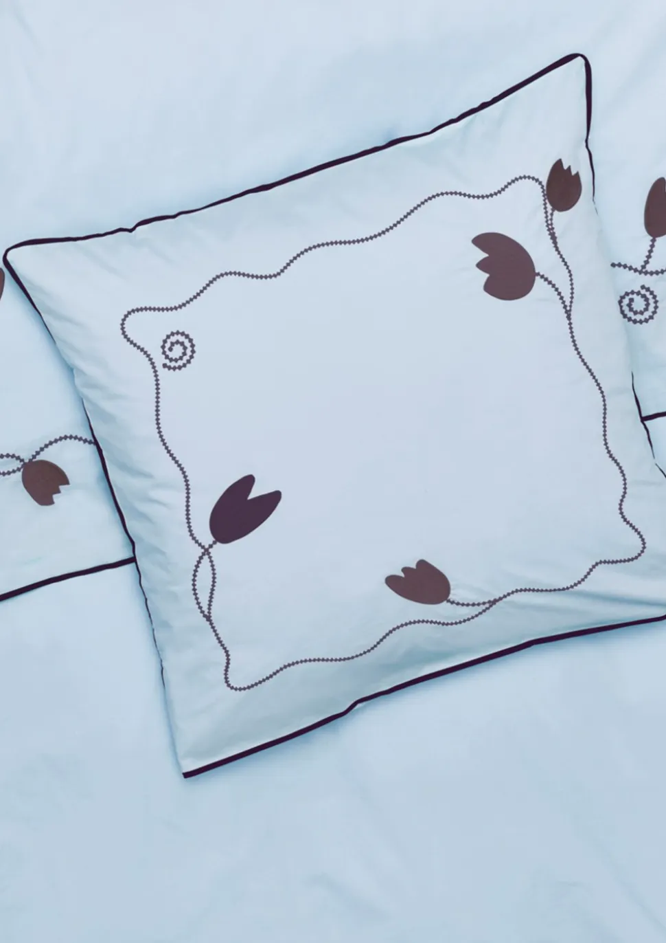 X KimPop Lollipop Sengetøj, Light Blue, 140x200 cm