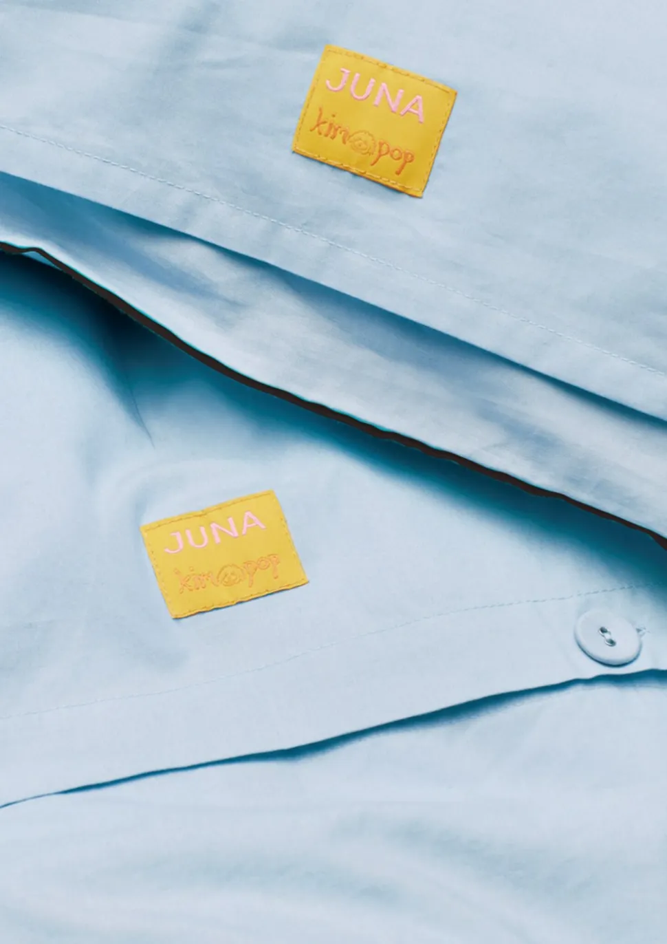 X KimPop Lollipop Sengetøj, Light Blue, 140x200 cm