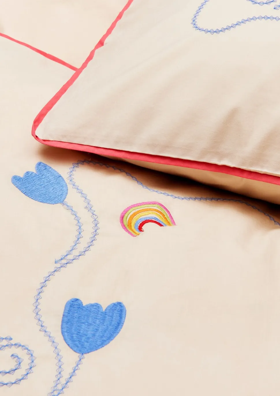 X KimPop Lollipop Sengetøj, Sand, 140x200 cm