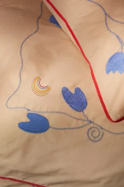 X KimPop Lollipop Sengetøj, Sand, 140x200 cm