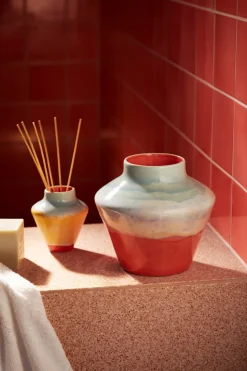 X KimPop Vase, Pink/Mint/Yellow